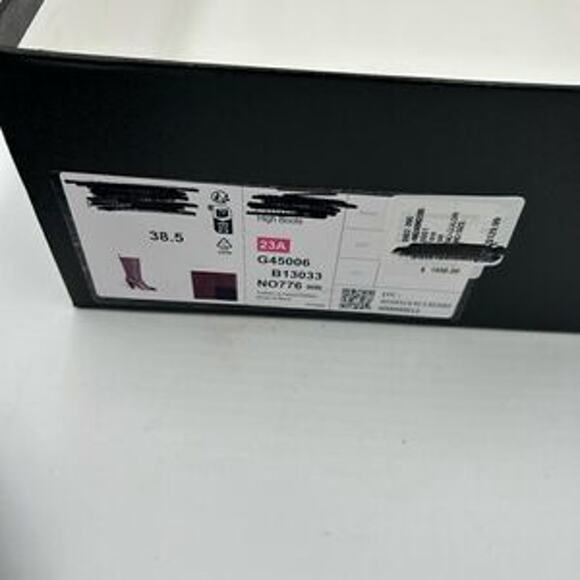 Women’s Chanel icon plain toe block, heel boot size 38.5 made in Italy - Picture 10 of 12